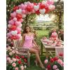 Ekouaer Womens Cami Pajama Sets 2 Piece Ribbed Knit PJs Tank Top and Shorts Set Lingerie Sleepwear(Pink Cherry)