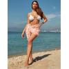 Ekouaer Women’s Coverups Beach Short Sarong Sheer Chiffon Cover Up Bikini Wraps S-3XL(Butterfly-light Pink)