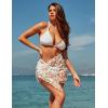 Ekouaer Women’s Coverups Beach Short Sarong Sheer Chiffon Cover Up Bikini Wraps S-3XL(Butterfly-white)