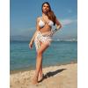 Ekouaer Women’s Coverups Beach Short Sarong Sheer Chiffon Cover Up Bikini Wraps S-3XL(Butterfly-white)