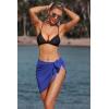 Ekouaer Women’s Coverups Beach Short Sarong Sheer Chiffon Cover Up Bikini Wraps S-3XL(Royal Blue)