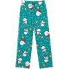 Ekouaer Women’s Pajamas Set 2 Piece Lounge Sets Long Sleeve Crewneck Top and Pants Soft Pjs with Pockets(Santa Claus – Green)