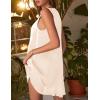 Ekouaer Womens Satin V Neck Nightgown Sleeveless Tank Sleepwear Nightdress(Champagne)