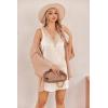 Ekouaer Womens Satin V Neck Nightgown Sleeveless Tank Sleepwear Nightdress(Champagne)