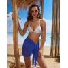 Ekouaer Women’s Short Sarongs Chiffon Cover Ups Sheer Bikini Wraps for Swimwear S-3XL(A_blue)