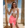 Ekouaer Women’s Short Sarongs Chiffon Cover Ups Sheer Bikini Wraps for Swimwear S-3XL(Coral Pink)