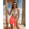 Ekouaer Women’s Short Sarongs Chiffon Cover Ups Sheer Bikini Wraps for Swimwear S-3XL(Fluorescent Orange)