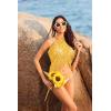 Ekouaer Women’s Short Sarongs Chiffon Cover Ups Sheer Bikini Wraps for Swimwear S-3XL(Lace-yellow)