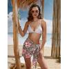Ekouaer Women’s Short Sarongs Chiffon Cover Ups Sheer Bikini Wraps for Swimwear S-3XL(Lily Leopard Print)