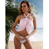 Ekouaer Women’s Short Sarongs Chiffon Cover Ups Sheer Bikini Wraps for Swimwear S-3XL(Peach Pink)