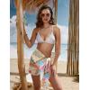 Ekouaer Women’s Short Sarongs Chiffon Cover Ups Sheer Bikini Wraps for Swimwear S-3XL(Pink Ethnic Style)