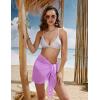 Ekouaer Women’s Short Sarongs Chiffon Cover Ups Sheer Bikini Wraps for Swimwear S-3XL(Rose Purple)