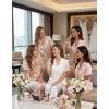 Ekouaer Womens Silk Pajama Sets Silky Short Sleeve Pjs 2 Piece Silk Button Down Pajamas Soft Satin Pj Pants Set(Champagne)