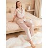 Ekouaer Womens Silk Pajama Sets Silky Short Sleeve Pjs 2 Piece Silk Button Down Pajamas Soft Satin Pj Pants Set(Champagne)