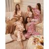 Ekouaer Womens Silk Pajama Sets Silky Short Sleeve Pjs 2 Piece Silk Button Down Pajamas Soft Satin Pj Pants Set(Striped Teddy)