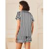 Ekouaer Womens Silk Satin Pajamas Sets 2 Piece Short Sleeve Sleepwear Button Down Top and Shorts Pjs Lounge Wear Sets(Black)