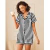 Ekouaer Womens Silk Satin Pajamas Sets 2 Piece Short Sleeve Sleepwear Button Down Top and Shorts Pjs Lounge Wear Sets(Black)