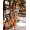 Ekouaer Women’s Sleeveless Swimwear Coverups T-Shirt Beach Dress Tank Bikini Cover Up with Print(A-brown-glasses)