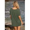 Ekouaer Women’s Swimsuit Beach Cover Up Short Sleeve Cover Ups for Swimwear Bathing Suit Coverups S-XXXL(Army Green)