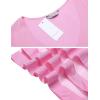 Ekouaer Women’s Swimsuit Cover Up 3/4 Bell Sleeve Beachwear Coverups Deep V-Neck Bikini Beach Dress S-3XL(Pink)