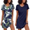 Tropical Leaf+navy Blue