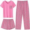 Pink Black Plaid