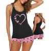 Ekouaer Womens Cami Pajama Set Sleeveless Racerback Tank Top Pjs Soft Sleepwear(Butterfly Print)