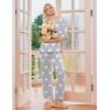 Ekouaer 2 Pack Womens Pajama Sets Short Sleeve Tops and Long Pants Casual Comfy Pjs Lounge Set with Pockets,S-XXL(Rose/Light Grey Stars)