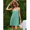 Ekouaer Cotton Nightgowns for Women Sleeveless Racerback Night Gown Spaghetti Strap Sleep Dress Chemise Sleepwear(Green)