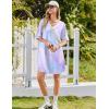 Ekouaer Nightgowns for Women Bamboo Viscose Nightgown Short Sleeve Sleep Shirts V Neck Nightshirt Soft Sleepwear(Tie Dye)