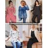 Ekouaer Pajamas for Women Set Long Sleeve Sleepwear Top & Pants Pjs Comfy 2 Piece Lounge Set with Pockets S-XXL(Black)