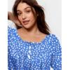 Ekouaer Pajamas for Women Set Long Sleeve Sleepwear Top & Pants Pjs Comfy 2 Piece Lounge Set with Pockets S-XXL(Blue Pot)