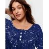 Ekouaer Pajamas for Women Set Long Sleeve Sleepwear Top & Pants Pjs Comfy 2 Piece Lounge Set with Pockets S-XXL(Blue Sky)