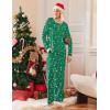 Ekouaer Pajamas for Women Set Long Sleeve Sleepwear Top & Pants Pjs Comfy 2 Piece Lounge Set with Pockets S-XXL(Christmas Green)