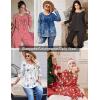 Ekouaer Pajamas for Women Set Long Sleeve Sleepwear Top & Pants Pjs Comfy 2 Piece Lounge Set with Pockets S-XXL(Christmas Red)