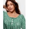 Ekouaer Pajamas for Women Set Long Sleeve Sleepwear Top & Pants Pjs Comfy 2 Piece Lounge Set with Pockets S-XXL(Green Pot)