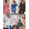 Ekouaer Pajamas for Women Set Long Sleeve Sleepwear Top & Pants Pjs Comfy 2 Piece Lounge Set with Pockets S-XXL(Grey Stars)