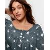 Ekouaer Pajamas for Women Set Long Sleeve Sleepwear Top & Pants Pjs Comfy 2 Piece Lounge Set with Pockets S-XXL(Grey Stars)