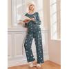 Ekouaer Pajamas for Women Set Long Sleeve Sleepwear Top & Pants Pjs Comfy 2 Piece Lounge Set with Pockets S-XXL(Grey Stars)