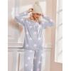 Ekouaer Pajamas for Women Set Long Sleeve Sleepwear Top & Pants Pjs Comfy 2 Piece Lounge Set with Pockets S-XXL(Pink Stars)