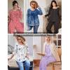 Ekouaer Pajamas for Women Set Long Sleeve Sleepwear Top & Pants Pjs Comfy 2 Piece Lounge Set with Pockets S-XXL(Purple Floral)