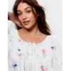 Ekouaer Pajamas for Women Set Long Sleeve Sleepwear Top & Pants Pjs Comfy 2 Piece Lounge Set with Pockets S-XXL(White Floral)