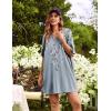 Ekouaer Plus Size Nightgowns for Women Oversized Sleep Shirt Short Sleeve Nightshirt T-Shirt Dress Sleepwear S-4XL(Grey Flower)