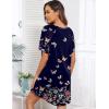 Ekouaer Sleep Shirts for Women Short Sleeve Night Shirts for Sleeping Pullover Nightgown Soft Nightdress S-XXXL(Butterfly Print)