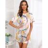 Ekouaer Sleep Shirts for Women Short Sleeve Night Shirts for Sleeping Pullover Nightgown Soft Nightdress S-XXXL(Pink Tie Dye)