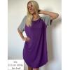 Ekouaer Sleep Shirts for Women Short Sleeve Night Shirts for Sleeping Pullover Nightgown Soft Nightdress S-XXXL(Purple)