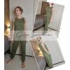 Ekouaer Two Piece Sets for Women Casual Travel Vacation Outfits Sleeveless Tops and Jogger Pants Lounge Set(Army Green)