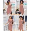 Ekouaer Women Short Sleeve Maternity Nursing Dress Casual V Neck Breastfeeding Loungewear Ribbed Knit Pregnancy Dresses S-XXL(Dirty Pink)
