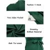 Ekouaer Women Short Sleeve Maternity Nursing Dress Casual V Neck Breastfeeding Loungewear Ribbed Knit Pregnancy Dresses S-XXL(Green)