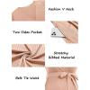 Ekouaer Women Short Sleeve Maternity Nursing Dress Casual V Neck Breastfeeding Loungewear Ribbed Knit Pregnancy Dresses S-XXL(Light Pink)